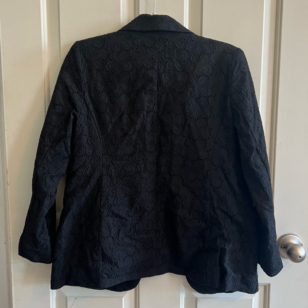 SUSAN GRAVER | PURE Cotton Eyelet Blazer - Picture 4 of 8